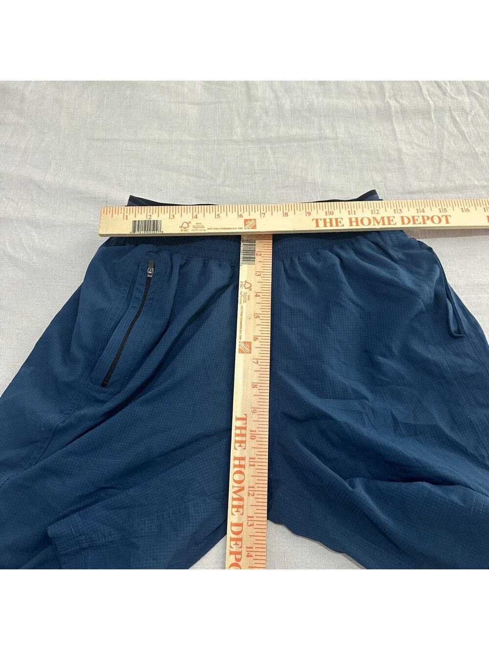 Saxx Kinetic Train 2N1 Training Shorts Blue Men Small Athletic Gym Lined Elastic